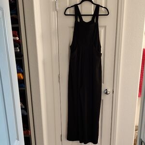 HALARA Black Textured Jumpsuit Size Large